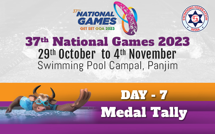 37th National Games 2023 - Day 7 Medal Tally